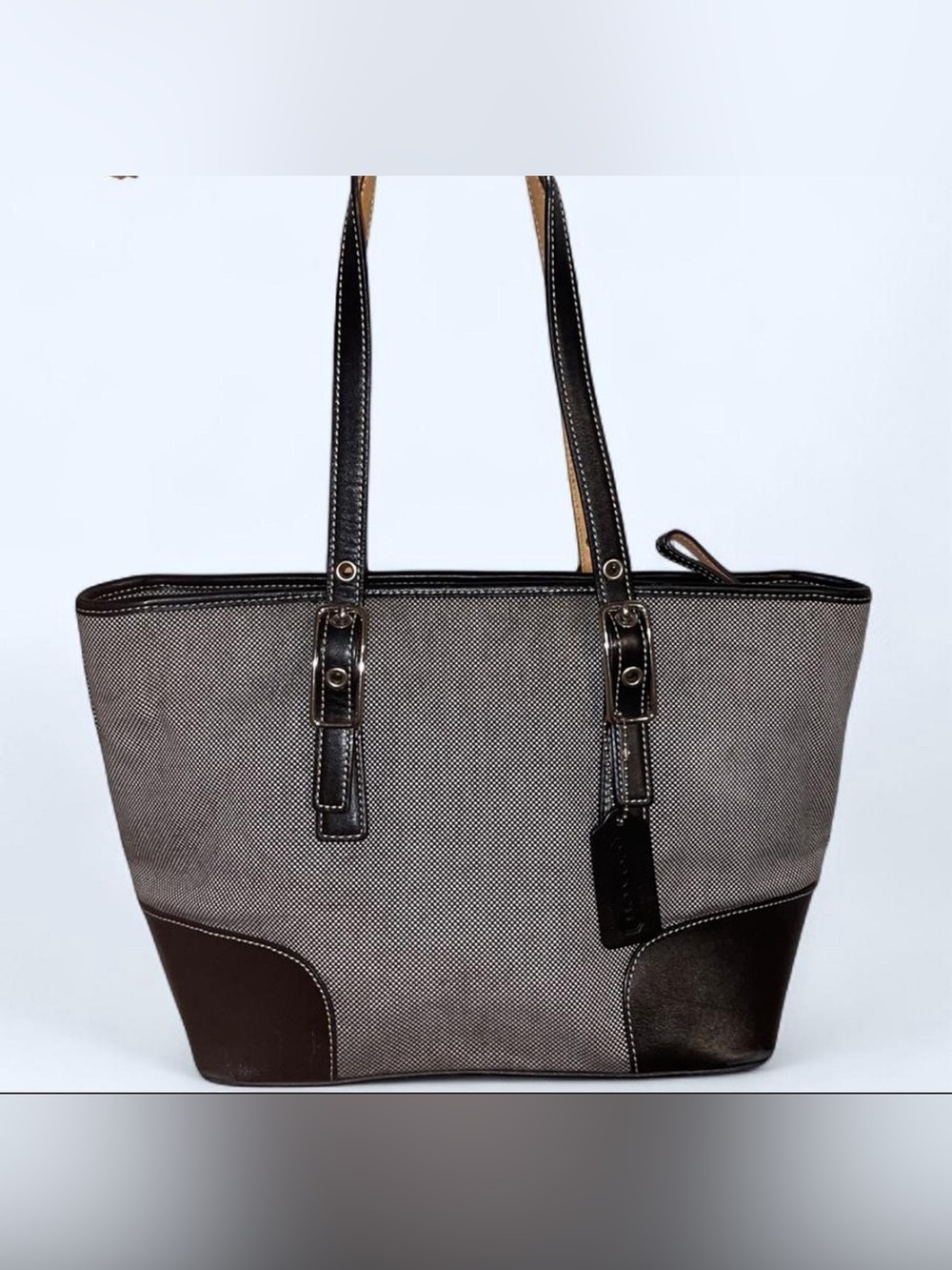 Coach Black + Gray Tote